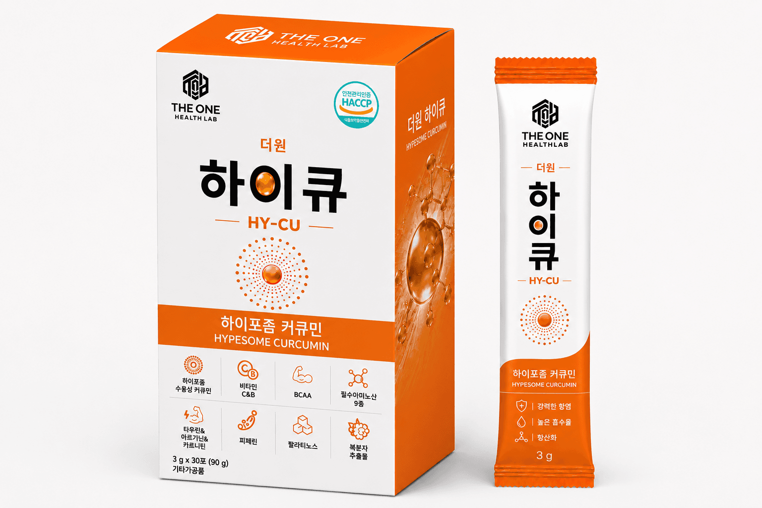 더원 하이큐 박스와 1포 스틱 제품 사진